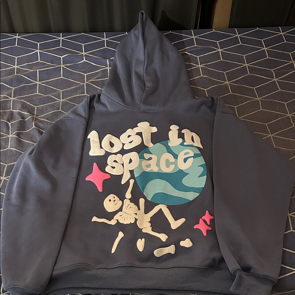 Men's Grey Broken Planet "Lost in Space" Hoodie